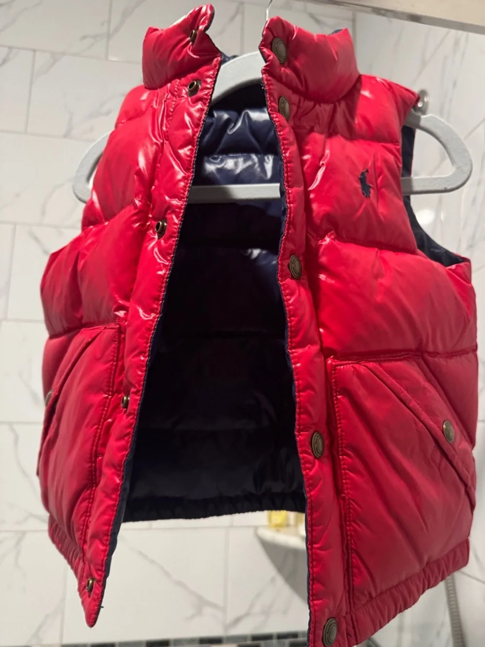 Ralph Lauren reversible puffer vest kids